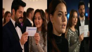 Fahriye Evcen cried when Burak spoke about Neslihan at the award ceremony