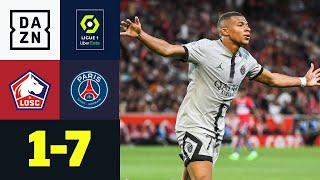 Blitz Mbappe! PSG weiterhin auf Tore-Jagd: Lille – PSG 1:7 | Ligue 1 | DAZN Highlights