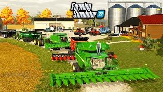 BIG TIME FARMER'S RUNNING 3 COMBINES AT ONCE! | FARMING SIMULATOR 22