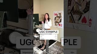 This is a UGC example that I did for a tech brand