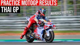 Practice MotoGP Results | Thailand GP Practice Results Today | #motogpqualifying