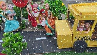 Radha Ki Kahani Part -107/Barbie Doll All Routine In Indian Village/Sonam Chinky Barish Me Bhige||