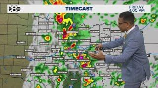 DFW weather: Latest rain forecast Friday morning