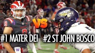 #1 Mater Dei vs #2 St John Bosco 2024 High School Football Showdown!