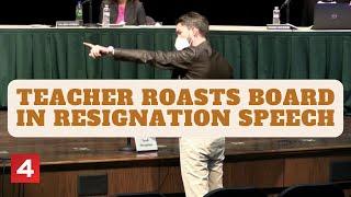 Grosse Pointe teacher roasts board of education in intense resignation speech