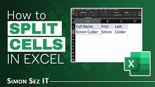 How to Split Cells in Excel