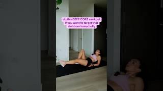 Super simple and quick ab workout you can do at home in 10min #pilatesabs #hourglassworkout #fitness