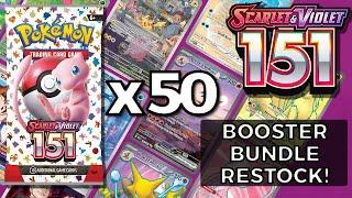 Opening 50 packs of 151! | Booster Bundle Restocks! Master Set!