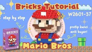 HOW TO BUILD MARIO BRICKS MINI LEGO W2601-37 | Bricks Tutorial (Bahasa Indonesia)