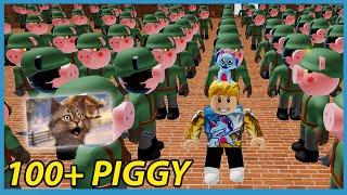 ME VS 100 PIGGY BOTS!! - Roblox Piggy Update