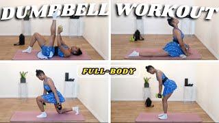 At Home Full-Body Dumbbell Workout | Muscle Building