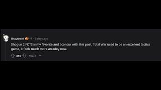 /r/totalwar Admits Nu-TW is Garbage