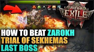 How I Beat Zarokh - Trial of Sekhemas Last Boss as Grenadier Mercenary in POE 2