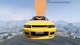 قراند 5 القفز بالسيارة عاليا GTA V Car jumping high