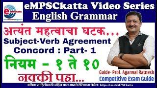 English Grammar : Subject Verb Agreement Part - 1