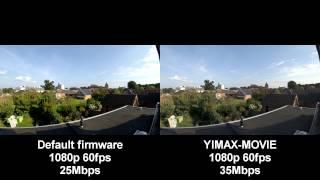 Xiaomi Yi YIMAX-MOVIE comparison (custom script)