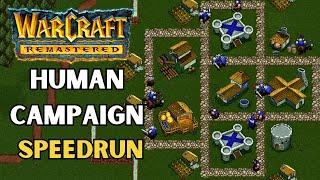 Warcraft 1 Remastered: Human Campaign - Speedrun  / Walkthrough