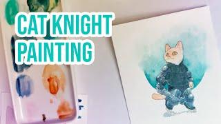 LIVE! - Painting a little cat dude!  feat. Masha's Watercolors