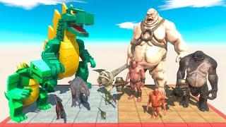 Ogre Evolution Team vs Dinosaurs - Animal Revolt Battle Simulator