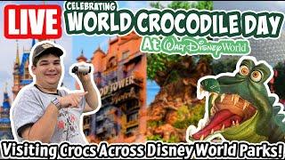 Live: Celebrating "World Crocodile Day" Around Disney World! - Disney World Livestream