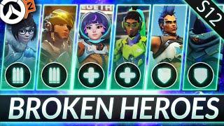 NEW SOLO CARRY HEROES LIST - 9 MAINS to Destroy Season 12 - Overwatch 2 Guide