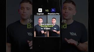 How to Remove Background Tutorial #capcut #premierepro #videoeditingtutorial