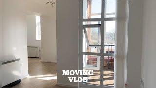 Moving vlog #1 | Move in day, empty apartment tour, living alone diaries