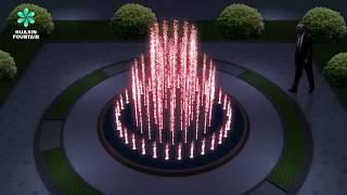 Small Dancing Fountain-RGB Light Garden Dancing Fountain HX-YF01