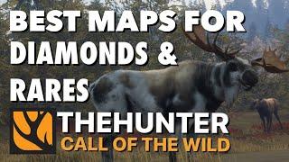 BEST MAPS For DIAMONDS & RARE ANIMALS on Hunter: Call of the Wild!