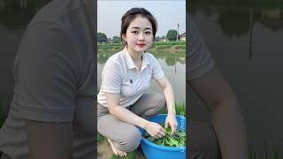 Beautiful Countryside Girl Preparing a Homemade Meal | Peaceful Rural Life Cooking