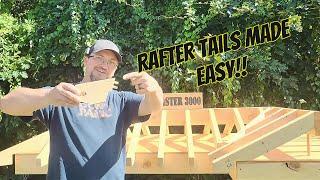 Calculating Rafter Tails Made Easy!! #diy #tutorial #protips #rafter  #carpentry #newvideo #hack