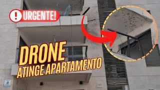 AGORA! DRONE ATINGE PRÉDIO RESIDENCIAL NO NORTE DE ISRAEL