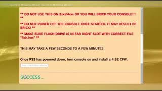 JAILBREAK PS3 OFW 4 82 WITH A USB STICK PS3XPLOIT 2018!!!