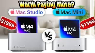 Mac Studio M4 MAX Vs Mac Mini M4 PRO - INCREDIBLE DIFFERENCE!