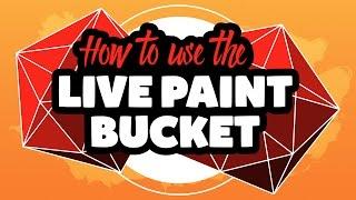 How to use the Live paint bucket in Adobe Illustrator CC