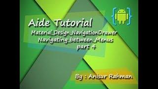 Aide Tutorial # 9_Material_Design_NavigationDrawer_Part_4