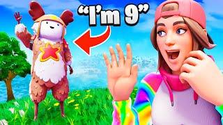 finally playing with the CUTEST Fortnite KID EVER (Leo)