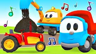 Sing with Leo the truck! Learn vehicles for kids with The Cars song for babies. Nursery rhymes.