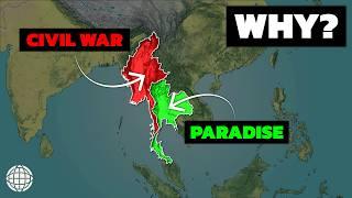 Why Thailand is THRIVING And Myanmar Is DYING