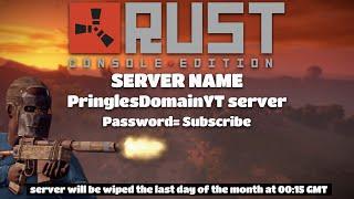 RUST console server - Live stream with pringles domain