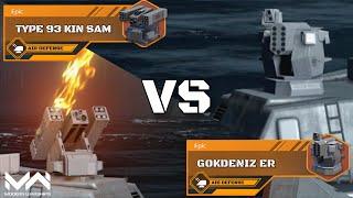 Type 93 Kin SAM VS GOKDENIZ ER New Air Defense | Epic Air Defense Comparison | Modern Warships