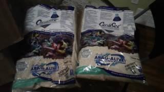 Video 3 120g build Carib Sea Sand  (reef sand) 120 pounds.