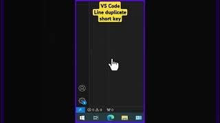 How to duplicate lines in visual studio code | shortcut key