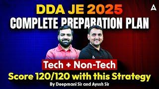 DDA JE Preparation Strategy | DDA JE Tech & Non Tech Complete Study Plan