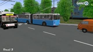 Omsi 2   Омнинск 5 1 Маршрут Nr 1 # Дачное шоссе   Автобусный Парк Nr 1# Trolza 6205 02