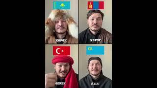 Казахский, монгольский, турецкий, крымско-татарский - языковое схождение