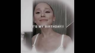 simple birthday edit  i’m literally crying - #arianagrande