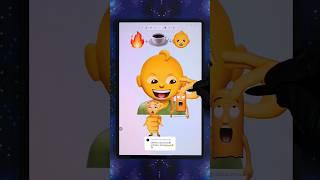 ️ bothering Italian trend meme by kid emoji !! #digitalart #emojichallenge #funny #shorts