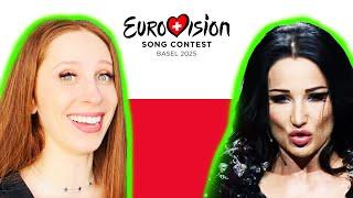 LET'S REACT TO POLAND'S SONG FOR EUROVISION 2025 JUSTYNA STECZKOWSKA "GAJA"