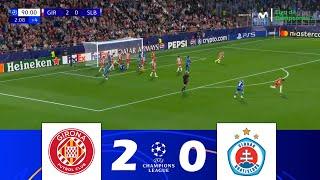 Girona vs. Slovan Bratislava [2-0] | UEFA Champions League 2024/25 | Match Highlights!